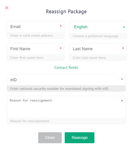 How do I reassign a document?